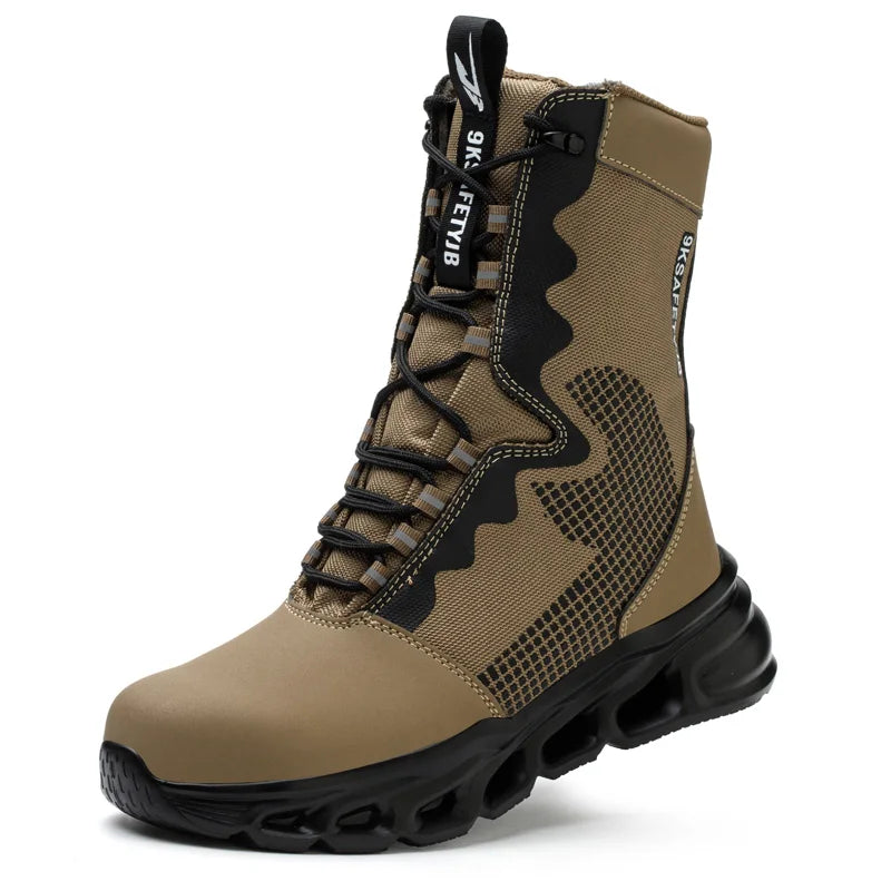 Work Sneakers Steel Toe Shoes Men Safety Shoes New Puncture-Proof Work Shoes Boots Indestructible Footwear Security Lightweight