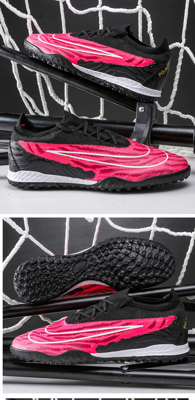 Soccer Shoes For Men Original Outdoor Sports Training Football Boots TF/FG Kids