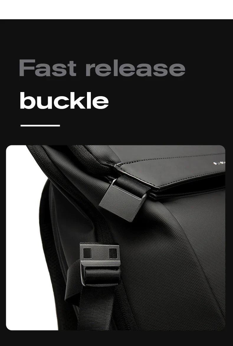 Bange Men Fashion Backpack 15.6 inch Multifunctional Waterproof Backpack Daily Travel Bag Casual School Rucksack with Buckle