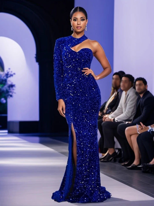 Homecoming Dresses: Backless Slit O Neck Cocktail Evening Party Dress