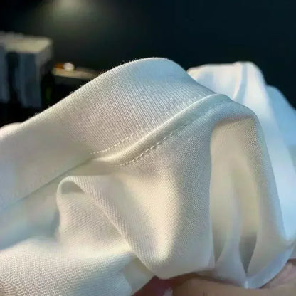 New Pure Cotton Men'sT-Shirt with Are We Great Yet American Flag Print for Casual Wear Graphic Tee Breathable and Comfort