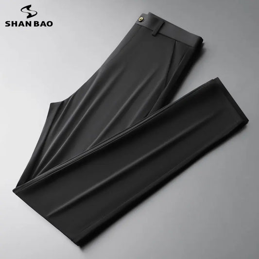 Stretch Pants Classic Simple Business Casual Formal Non-ironing Stretch Trousers Men's