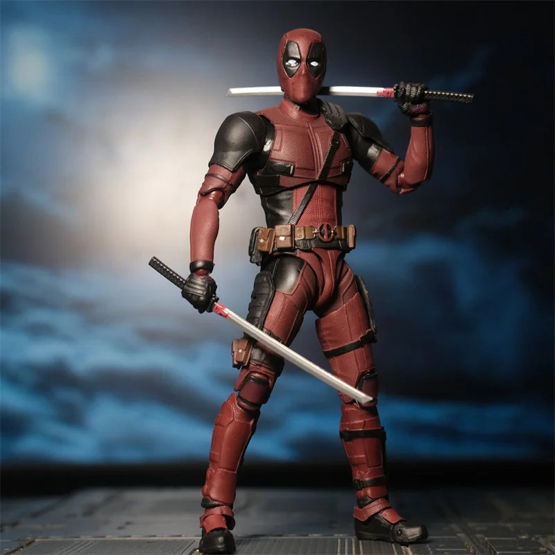 Deadpool Action Figure Deadpool & Wolverine SHFiguarts Joint Movable New Mutants Wilson Comics SHF Model Movie Toy for Kids Gift