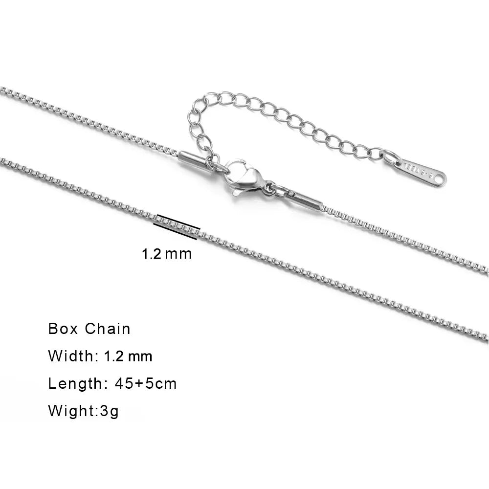 Skyrim Stainless Steel Gold Color Chain Necklace Women Minimalist Cuban Paperclip Twisted Snake Chain Fashion Jewelry Wholesale