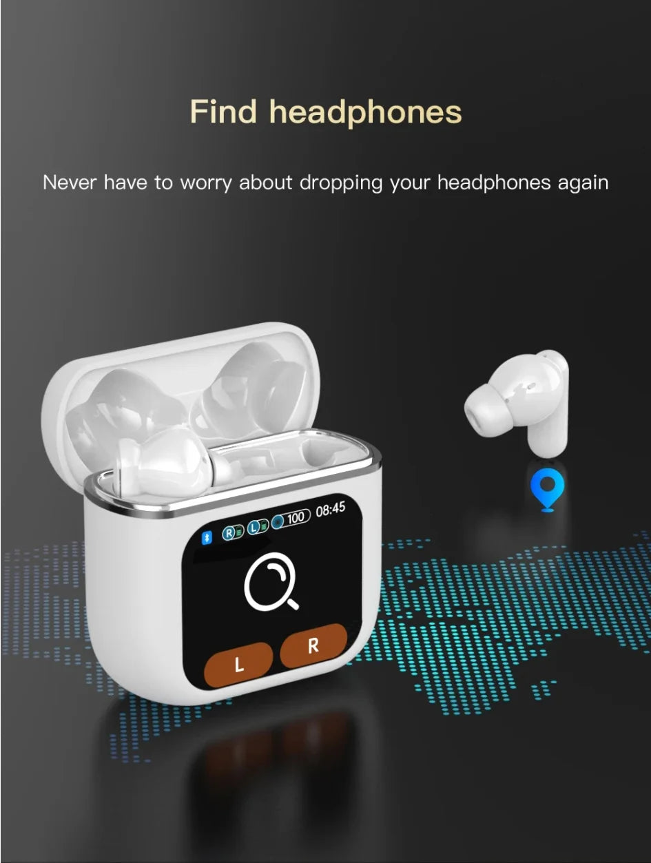 SE60 Wireless Earphones Bluetooth 5.4 LED Display Gaming Headset Sport Headphones HIFI Sound Low Latency Earbuds