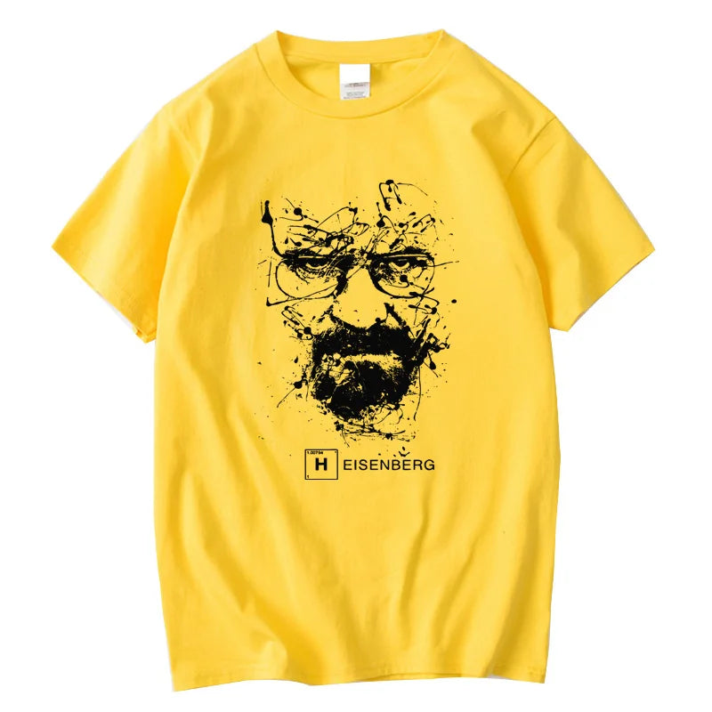 Men Fashion Casual Top Quality 100% Cotton Breaking Bad T Shirts Men Heisenberg Camisetas Hombre Men Cool Tee Shirt Tops