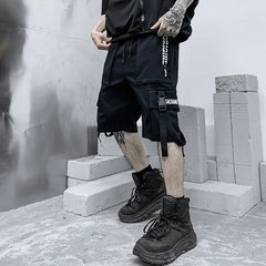 Shorts Men Harajuku Streetwear Casual Mens Cargo Shorts Fashion Techwear