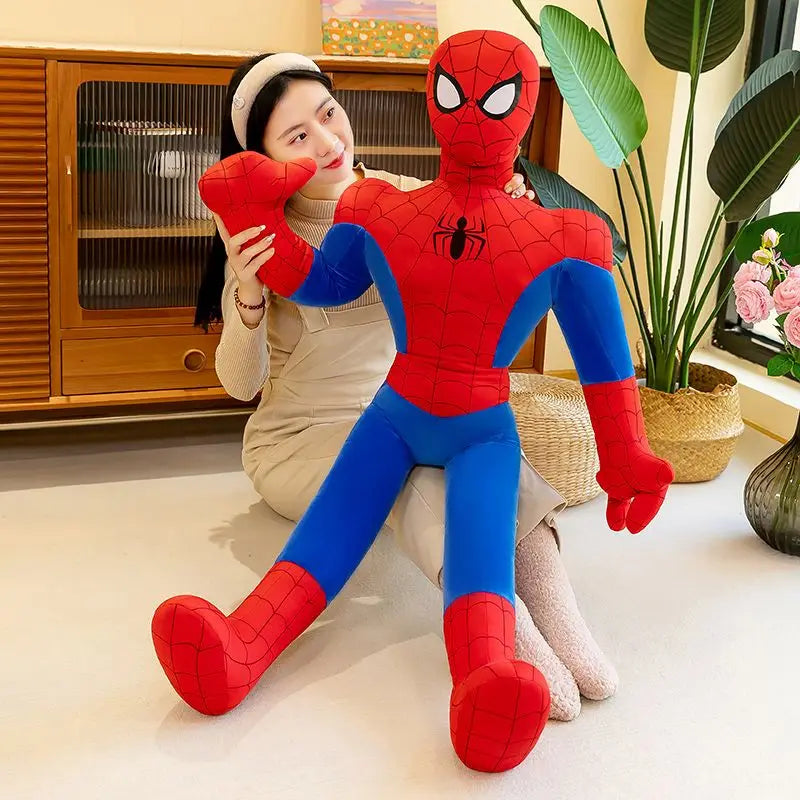 40-120Cm Spiderman New Cute Plush Doll Toys Kawaii Huge Sleep Pillow Cushion Soft Stuffed Animal Doll Birthday Gift for Kids