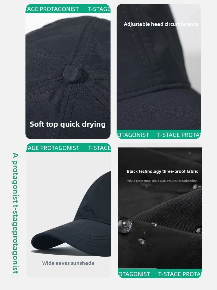 Big Size Summer Quick Drying Baseball Cap Man Breathable Large Plus Head Size Sun Hats Male Outdoor Sport Visor Cap Gorros