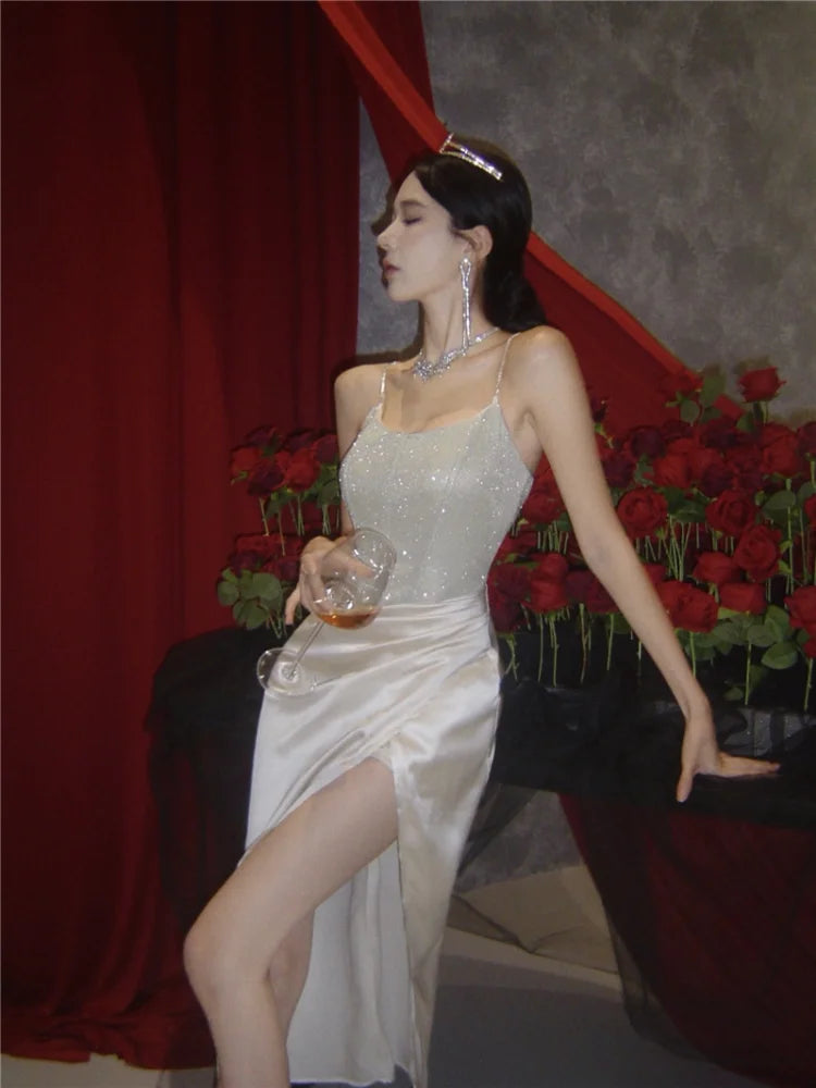 Formal attire Dresses: Midi Dress for Women Vintage Chic Bodycon Party Prom Dresses