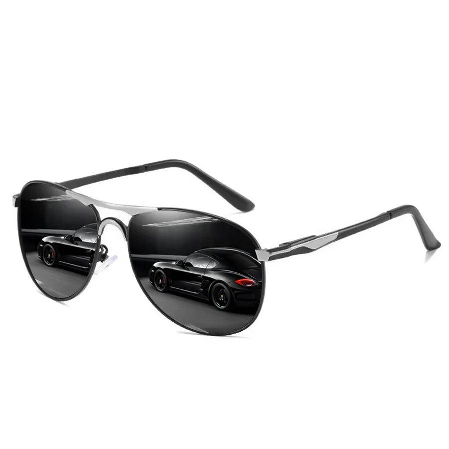Luxury Oversized Metal Pilot Sunglasses Men Women Driving Fishing Sun Glasses Male Female Sunglass Man Eyewear