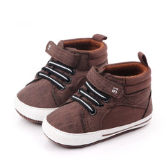 Sneakers Baby Shoes Baby Boys Soft-soled Non-slip Mid-high Casual Toddler Shoes