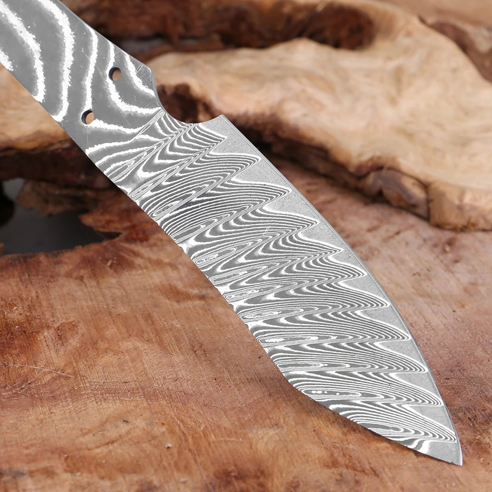 Forged Damascus Steel Utility Fruit Knife Blank Blade for Knife Making,Diy Full Tang Ultra