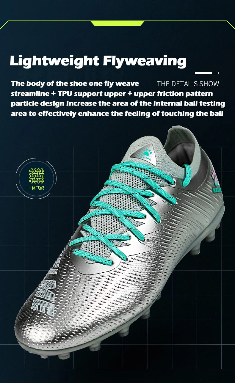 Man MG Soccer Shoes Artificial Grass Slip-Resistant Cushioning Training Football Shoes
