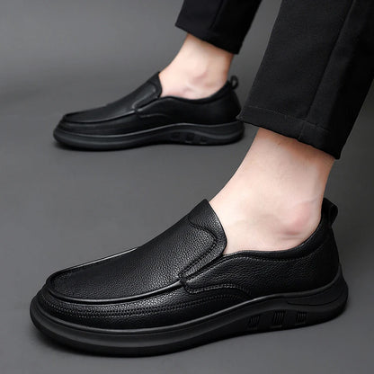 Golden Sapling Business Men's Casual Shoes Genuine Leather Male Flats Leisure Formal Wedding Loafers Fashion Party Men Moccasins