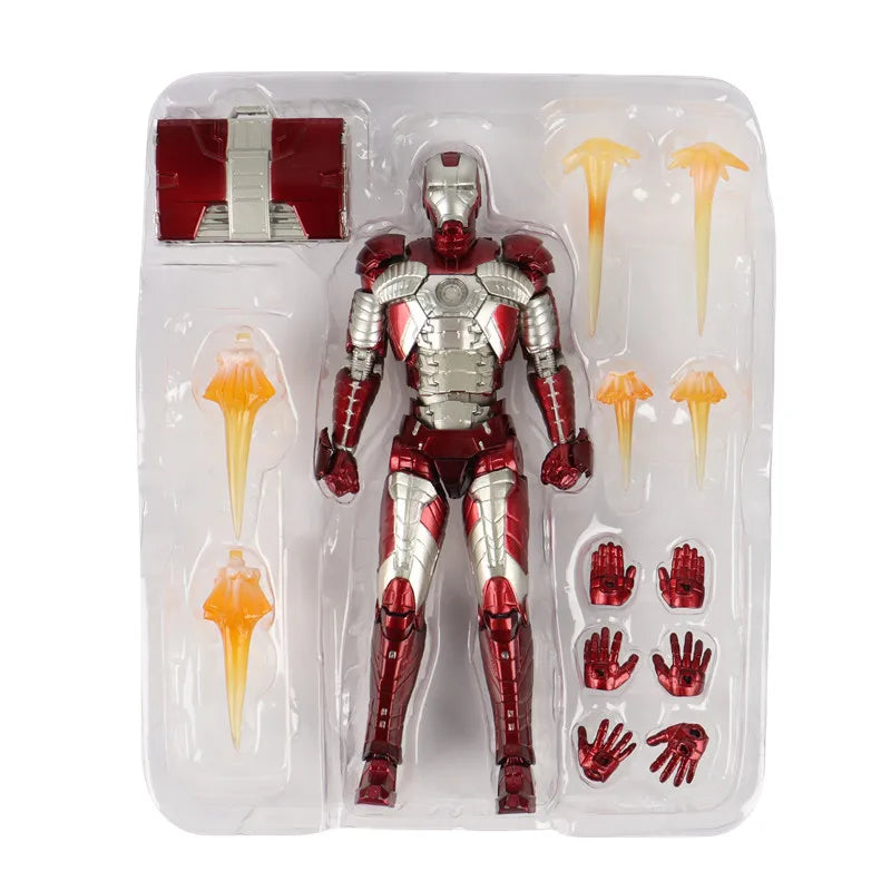 Iron Man MK85 MK50 MK20 MK5 MK7 Action Figure Model Collectible Toys birthday Gift for Children