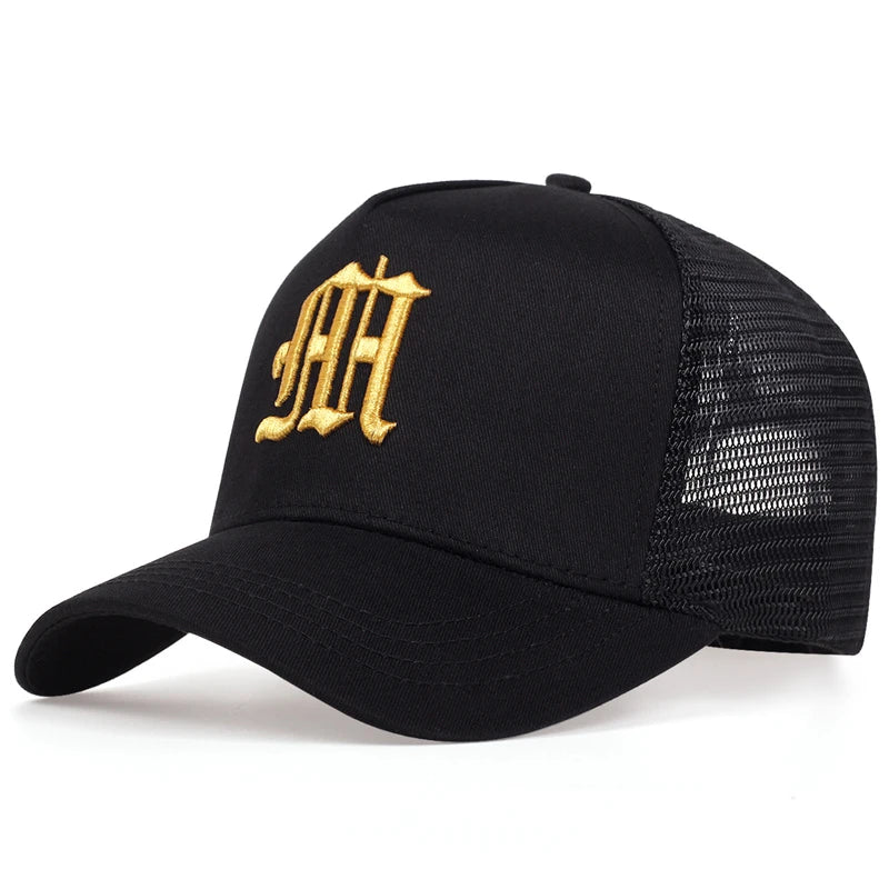 New Fashion Letter Baseball Cap Women Men Breathable Hip Hop Hats Summer Casual Mesh Caps Unisex cotton Snapback Caps gorras