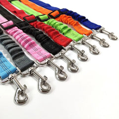 Pet Dog Car Seat Belt Retractable Buffer Elastic Reflective Safety Traction Rope Dog