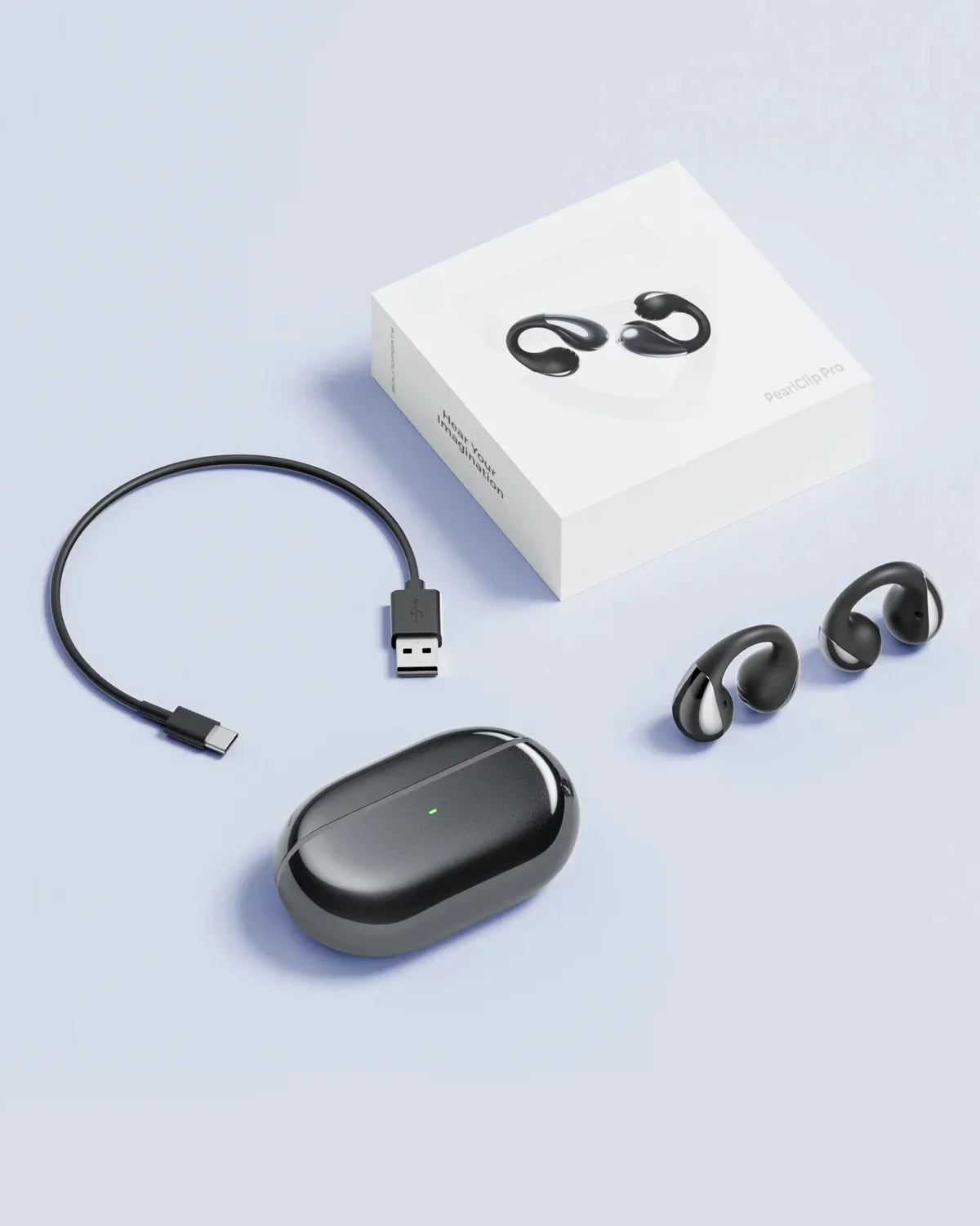 2026 Wireless Headset Bluetooth 5.4 Earplug Earphone PearlClip Pro Supports AI ENC clear Call Multipoint Connection And IPX5.