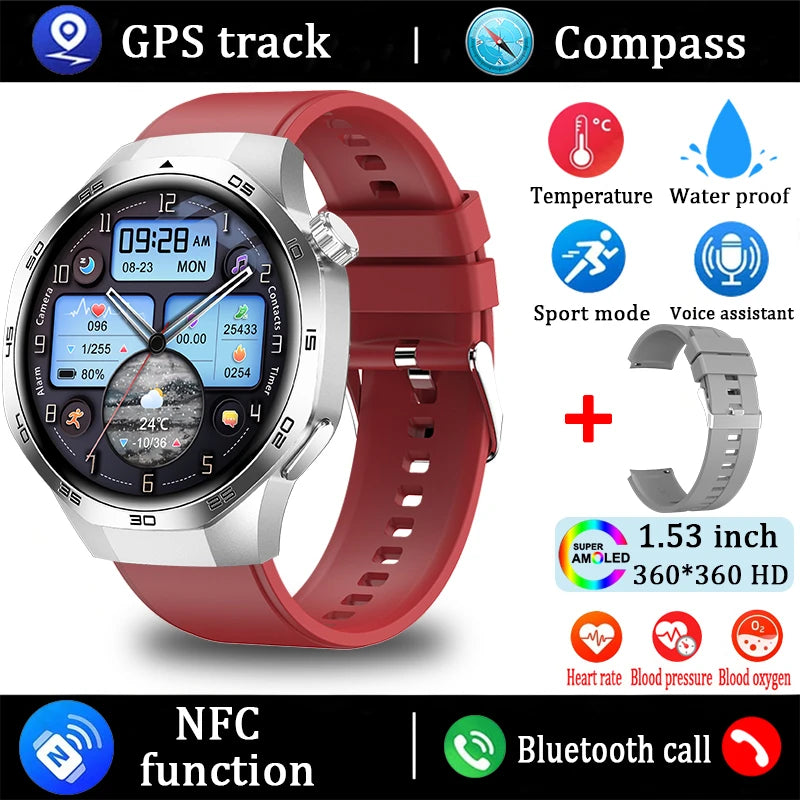 For Huawei Watch GT5 Pro Smart Watch 1.53 Inch HD AMOLED Screen