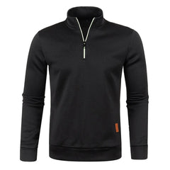 Men Pullover Men's Thicker Sweatshirts Half Zipper Pullover for Male Hoody Man