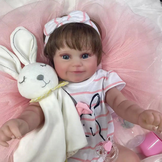 MRB 50CM Reborn Baby Doll Maddie Girl Hand-Detailed Painting with Visible Veins Lifelike 3D Skin Tone Merry Christmas Gift