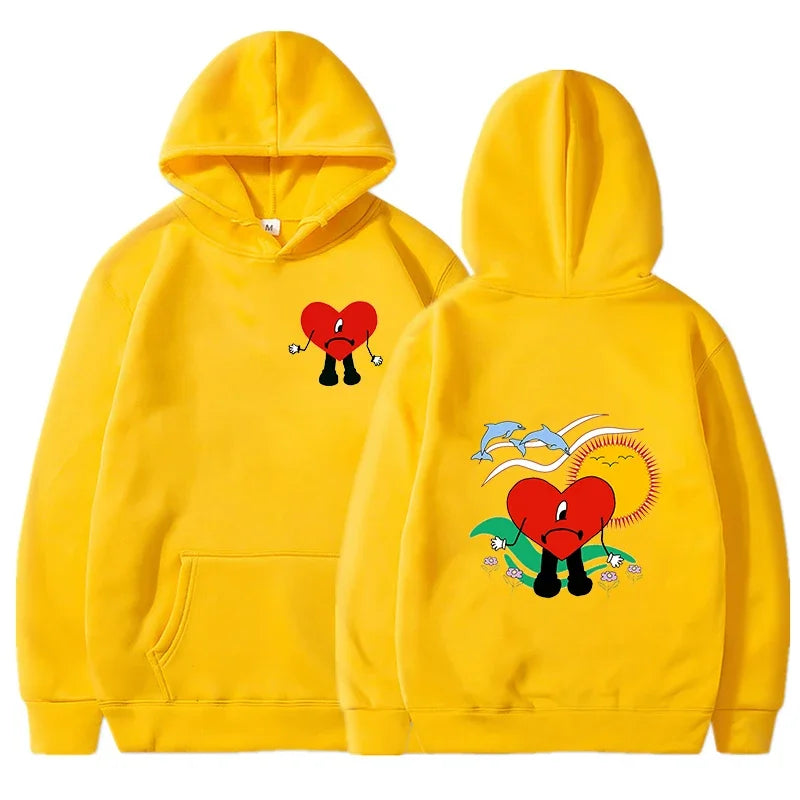 Funny Bad Bunny Hoodies Un Verano Sin Ti Print Men Women Streetwear Hoodie Hooded