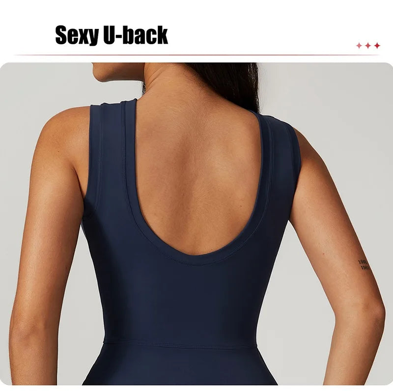 Cloud Hide SEXY Tennis Skirts Sports Dress Golf Gym Yoga Dresses Women Girl Running Workout Long Skirt Fitness One Piece Dress