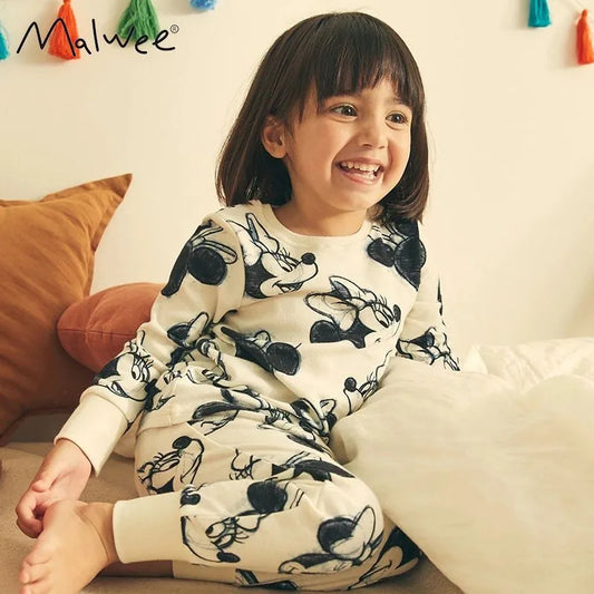 Baby Boy Girl Clothes Cartoon Winnie The Pooh Toddler Kids Long Sleeve T Shirt+Pant Suit