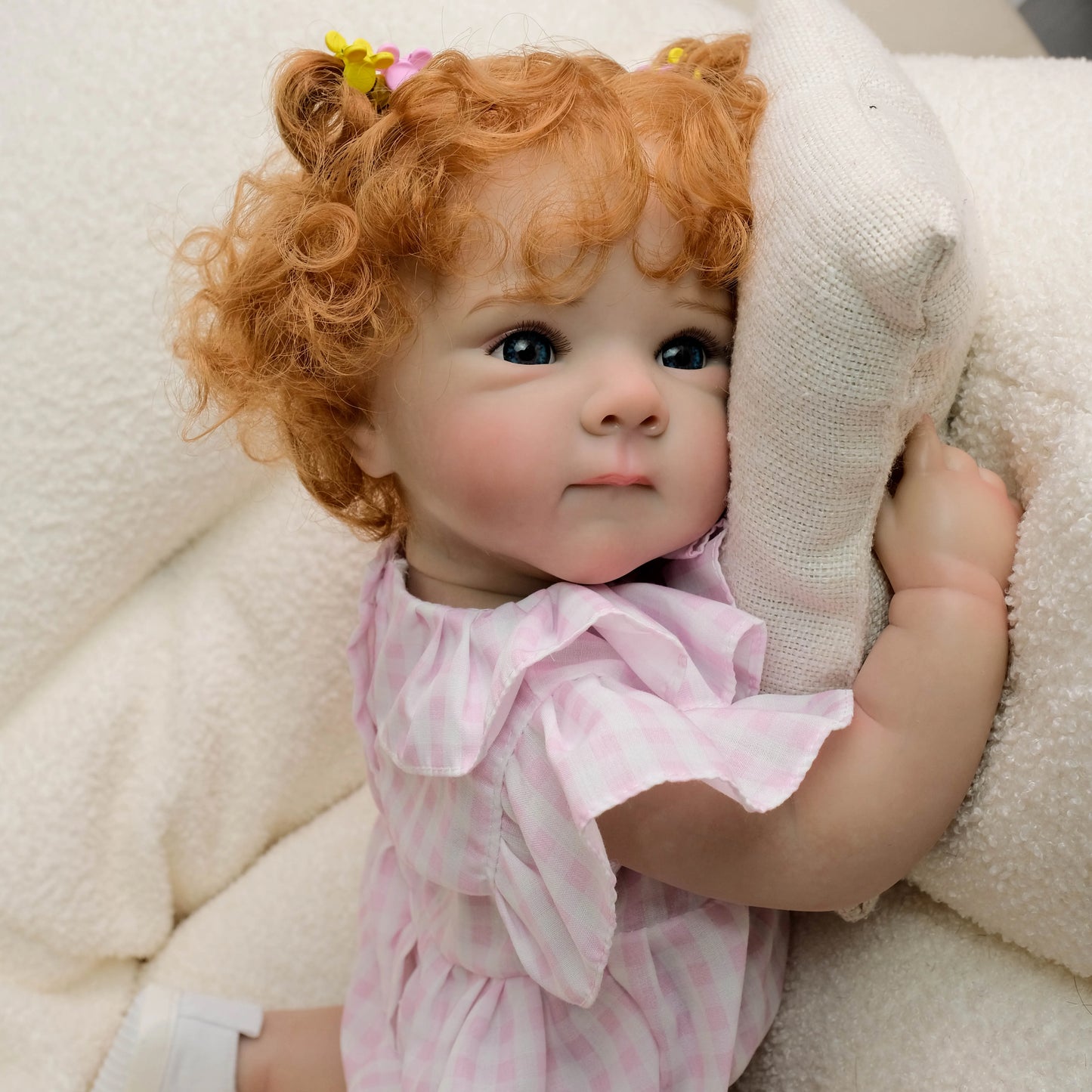 NPK 19-inch Newborn Lifelike Reborn Baby Doll Bettie Cuddly Full Body Multiple Layers 3D Skin Painting Collectible Toy