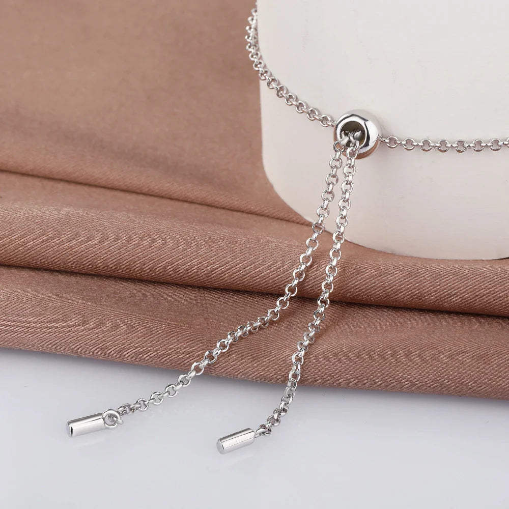 Certified 1CT Moissanite Solitaire Bracelets for Women Real Silver S925 Classic Lab Diamond Adjustable Wrist Chain Jewelry Men