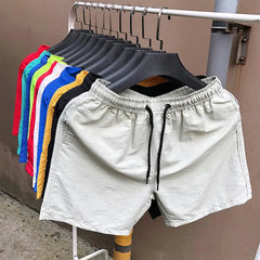 Running Shorts Drawstring Elastic Waist Shorts Loose Gym Sports Men Casual Jogging