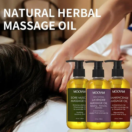 Massage Body Oil Aromatherapy Lavender Essence Oil Repair Skin Facial Body SPA Moisturizing Plant Oil Cellulite Massage Oil