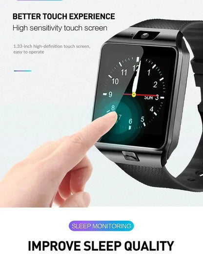 Premium Digital Touch Screen Smart Watch DZ09 Bracelet Camera Bluetooth SIM Card Phone Watch Reloj Mujer Android IOS