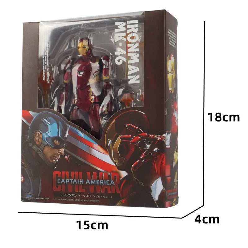 Iron Man MK85 MK50 MK20 MK5 MK7 Action Figure Model Collectible Toys birthday Gift for Children