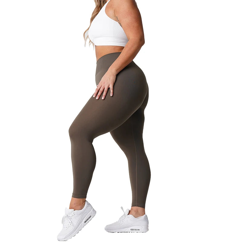 Leggings Women Soft Workout Tights Fitness Outfits Yoga Pants High Waisted Gym Wear