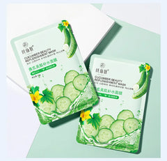 12 Pieces Blueberry Facial Masks Aloe Cucumber Peach Fresh Fruit Moisturizing Face Mask Sheets for Beauty Facial Skin Care