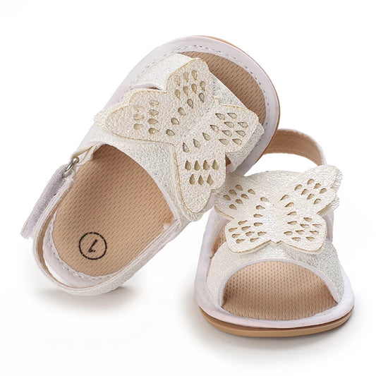 Style Baby Girls Shoes Fashion PU Bow Summer Casual Garden Sandals First Walker