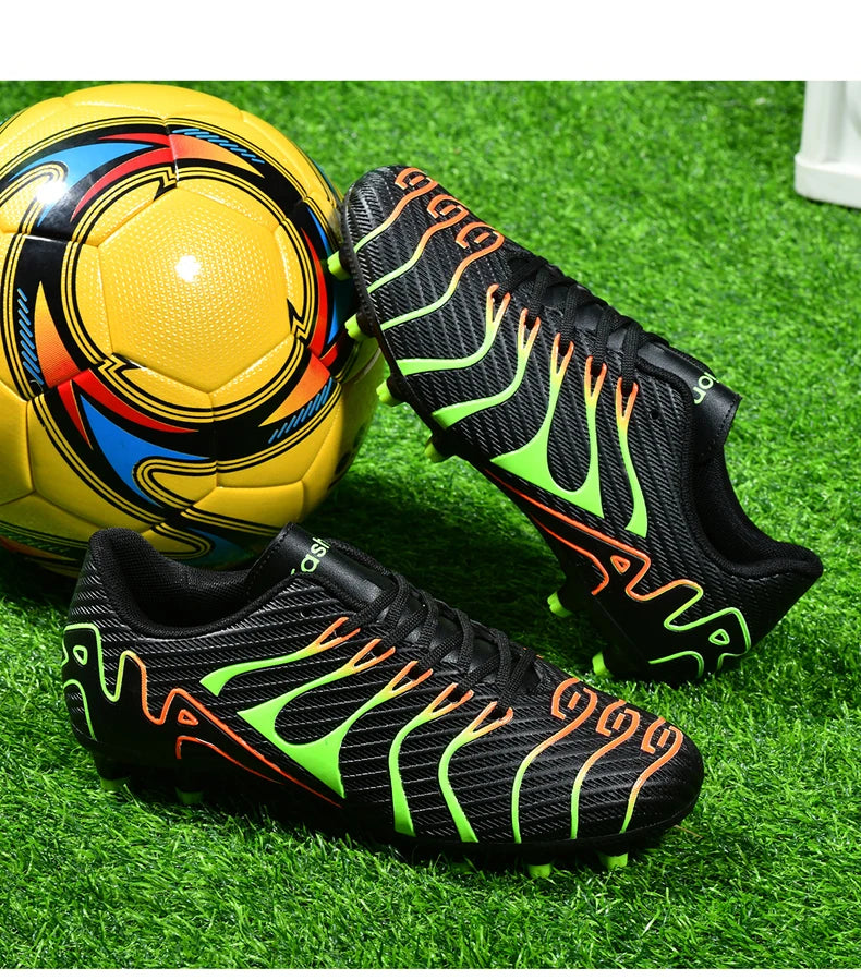 Men Soccer Shoes Adult Kids TF/FG Futsal Boys Ultralight Soccer Cleats Professional