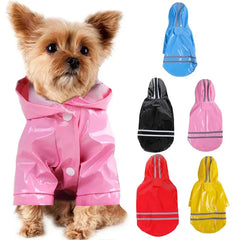 Dog Raincoat Reflective Waterproof Snowproof Pet Coat for Small Puppy Cats Raincoat