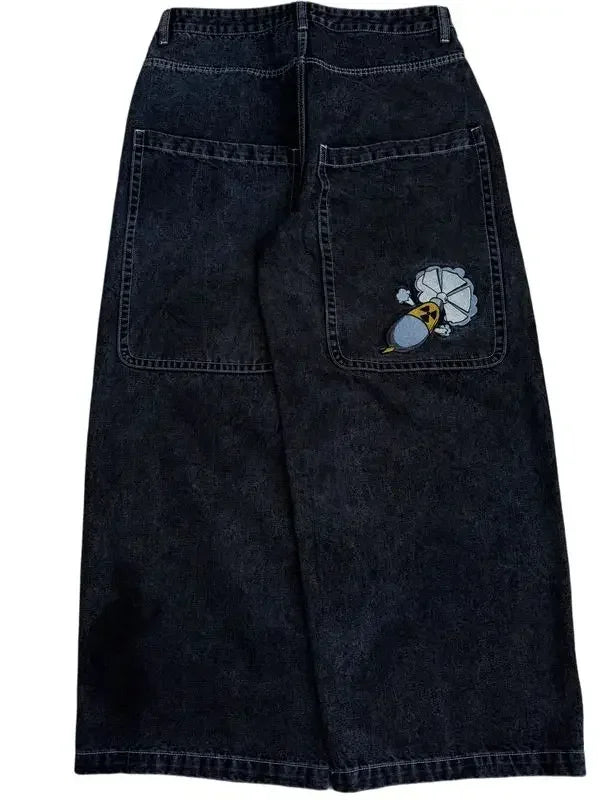 Y2K Jeans: Hip Hop Jeans | baggy Jeans | Black Denim Pants