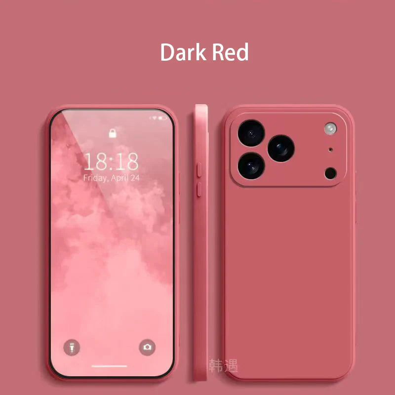 Square Liquid Silicone Phone Case for Apple iPhone 17 Pro Max 17 Air Soft Cover Case