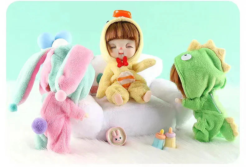Ob11 Bjd Doll Accessories Bed Bodysuit Obitsu 11 Clothes Dolls For Girls Boy Toys Baby Kawaii Anime Toy items Pajama Miniature