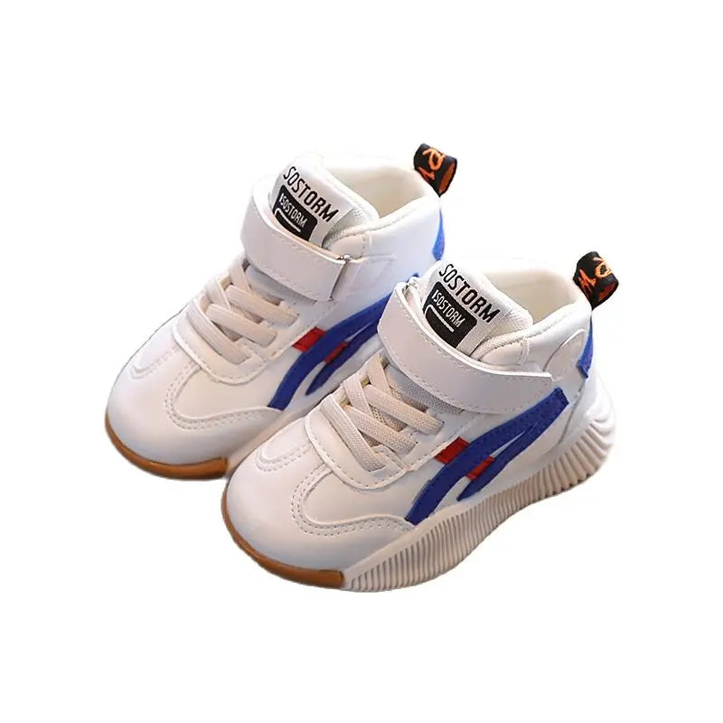 Toddler Sneakers  Fashion Kids Shoes  For Girls and Boys Autumn Boots PU Leather Baby