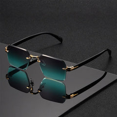 Classic Unisex Fashion Sunglasses Frameless Trendy Eyewear for Holiday Costume Suitable Best Gift for Festive Occasions