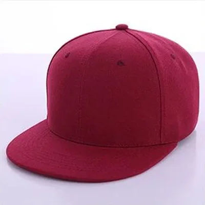 Customized Blank Flat Brim Baseball Cap Men Hip Hop Snapback Sun Hat Women Spring Print Embroidered Logo Visor Cap Streetwear