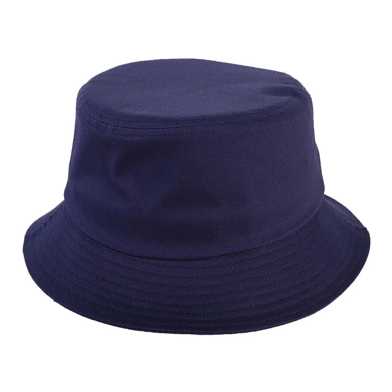 Custom LOGO Design Bucket Hat Women Men Embroidered Print Logo Summer Casual Fishermen Cap Brim Kpop Panama Bob Bucket Gorros