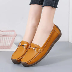 Spring /Autumn Flats Genuine Leather Moccasins Woman Casual