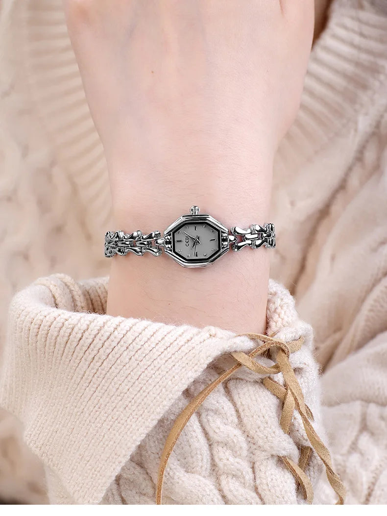 GEDI Brand Ladies Watches are Exquisite Light Luxury Retro Metal Bracelets high-end Waterproof Women Fashion Quartz Wristwatches