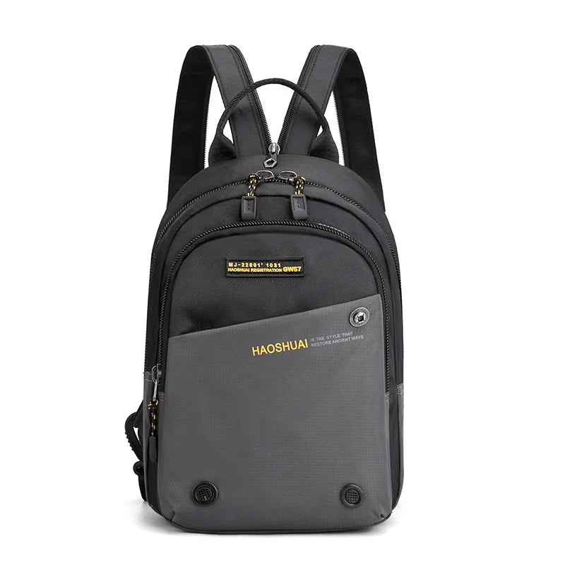 Men Small Backpack Rucksack Messenger Cross Body Chest Bags Multi-purpose Military Travel Nylon Male Fashion Daypack  Knapsack